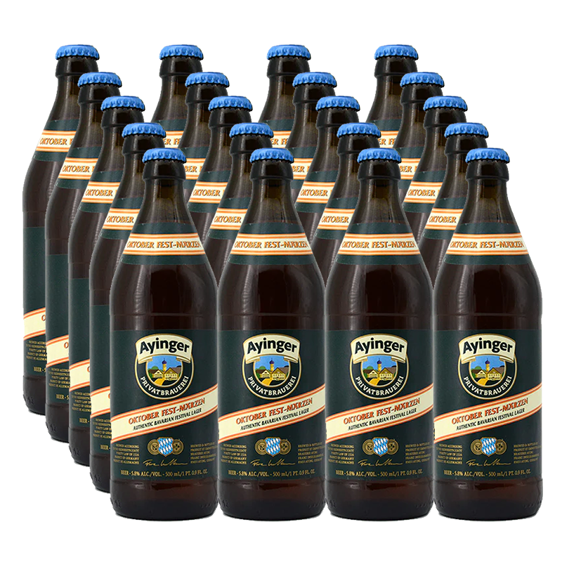 Ayinger Oktober Fest-Marzen Lager (Oktoberfest) 5.8% 500ml - 20 Pack