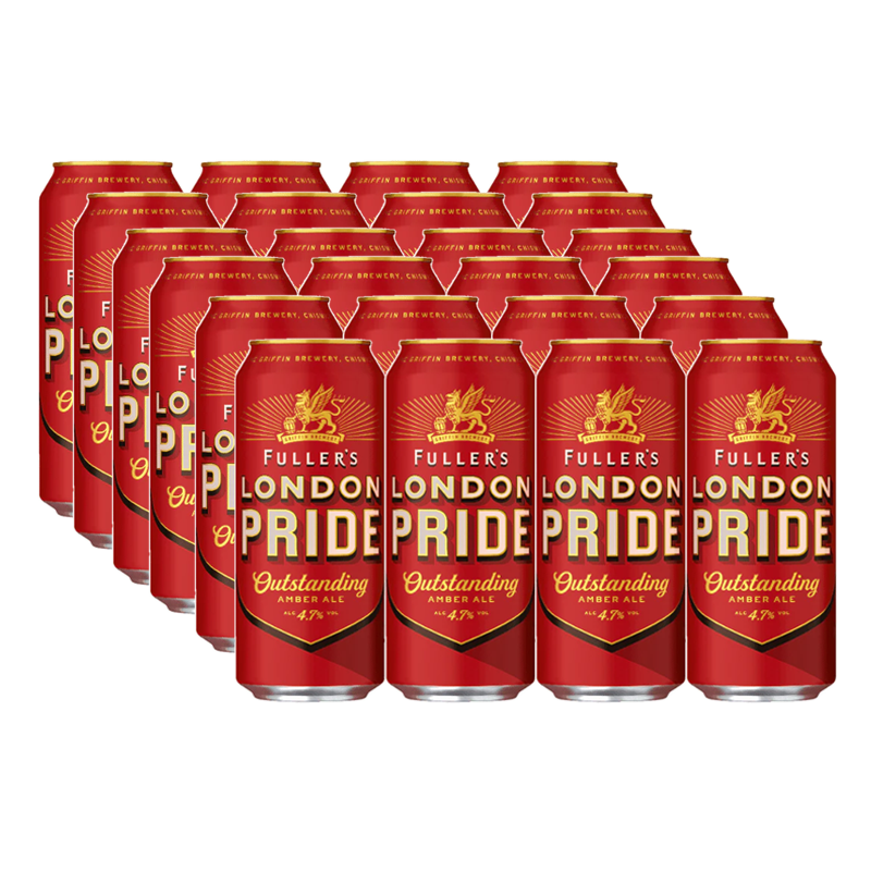 Fuller's London Pride Amber Ale 4.7% 500ml Can - 24 Pack