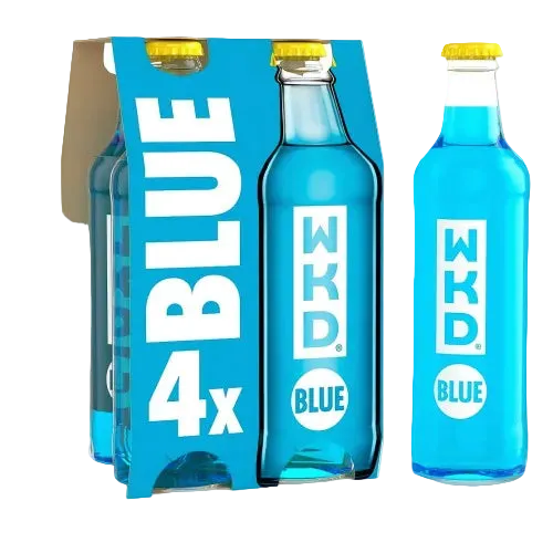 WKD Blue 3.4% Bottle 275ml - 4 Pack