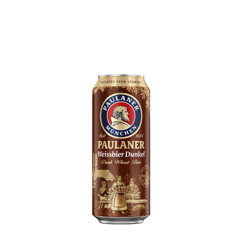 Paulaner Hefeweiss Dunkel 5.3% Can 500ml - 24 Pack