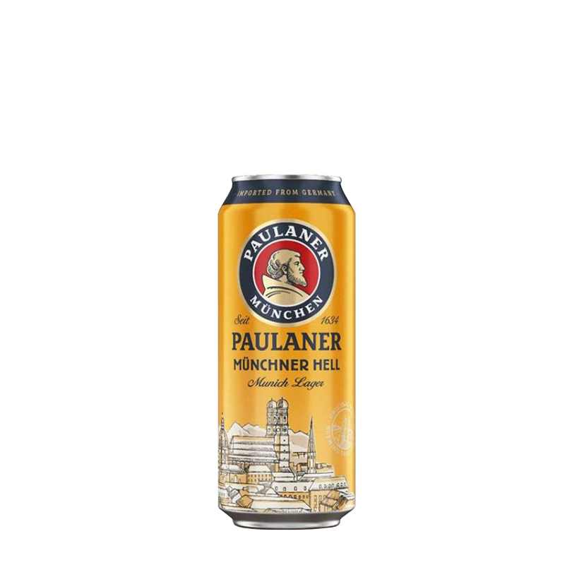 Paulaner Münchner Hell Munich Lager 4.9% 500ml CAN