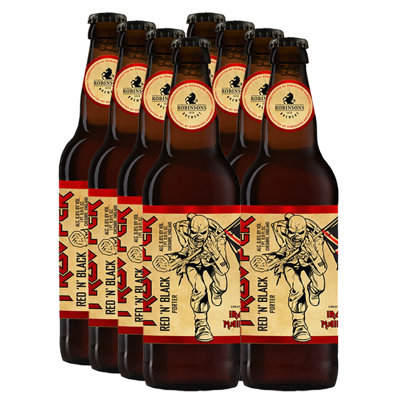 Robinsons Iron Maiden Trooper Red N Black 6.8% 500ml - 8 Pack