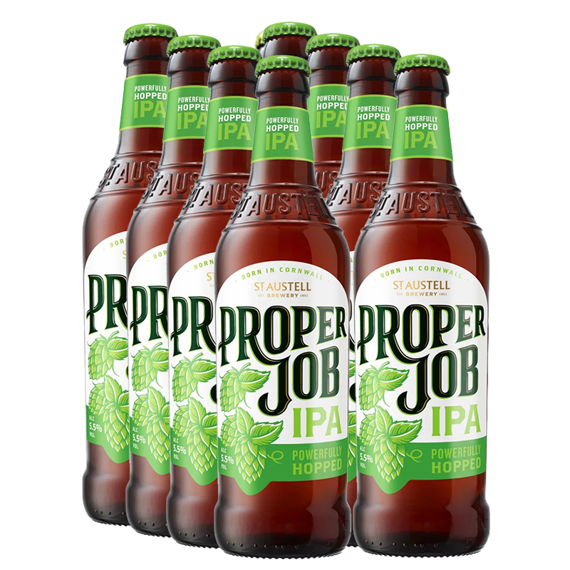 St Austell Proper Job Cornish IPA 5.5% 500ml - 8 Pack