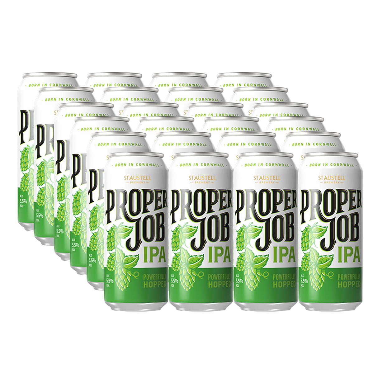 St Austell Proper Job Cornish IPA 5.5% 440ml Can - 24 Pack