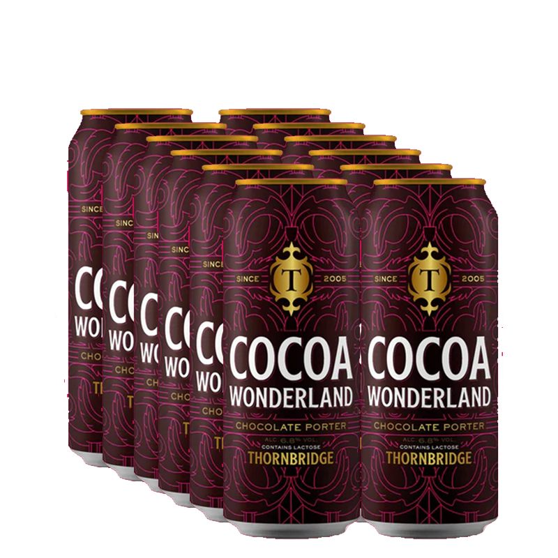 Thornbridge Cocoa Wonderland Chocolate Porter 6.8% 440ml Can - 12 Pack