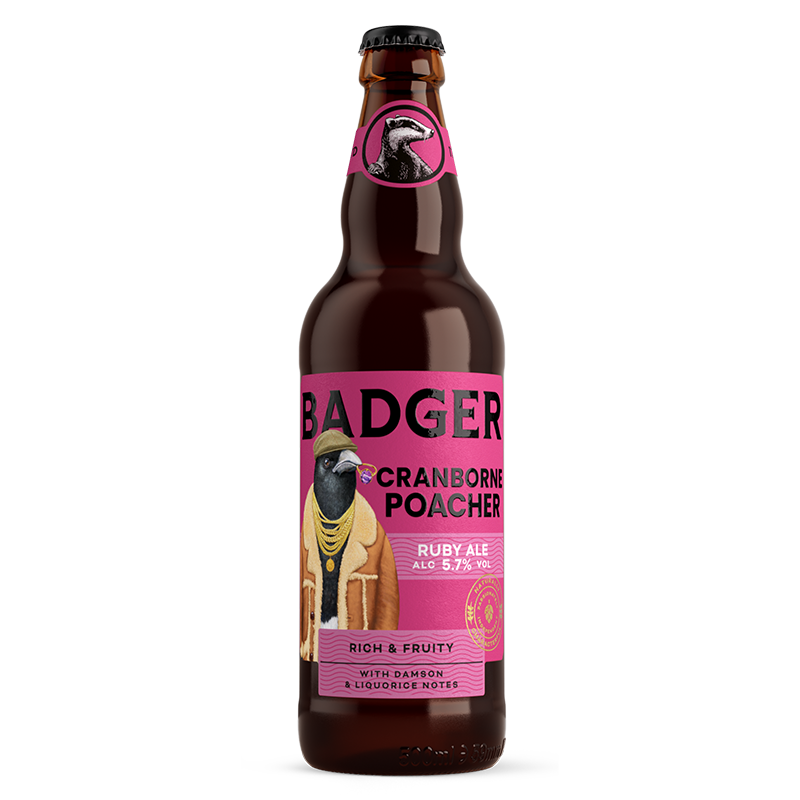 Badger Cranborne Poacher Ruby Ale 5.7% 500ml - 8 Pack