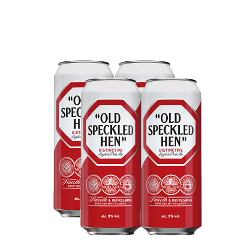 Greene King Old Speckled Hen 5.0% 500ml Can - 4 Pack