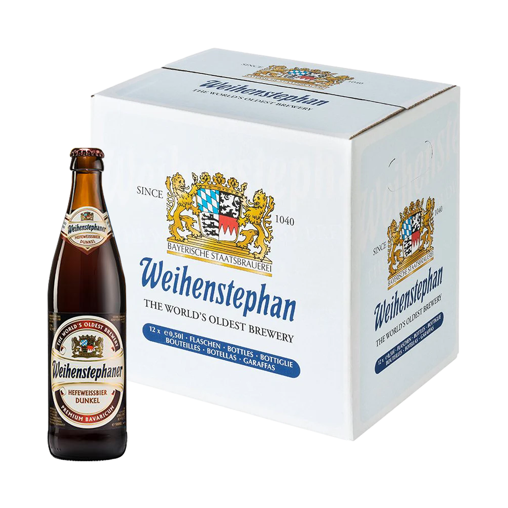 Weihenstephan Hefe Weiss Dunkel 5.3% 500ml x 12 Pack