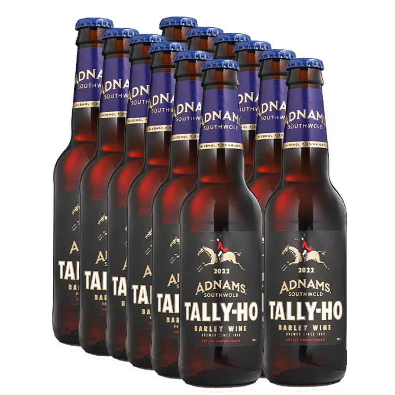 Adnams Tally Ho Barely Wine Dark Ale 7.2% 330ml - 12 Pack