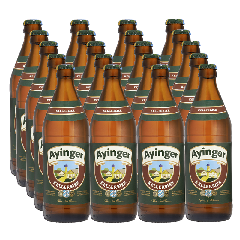 Ayinger Kellerbier Lager 4.9% 500ml - 20 Pack