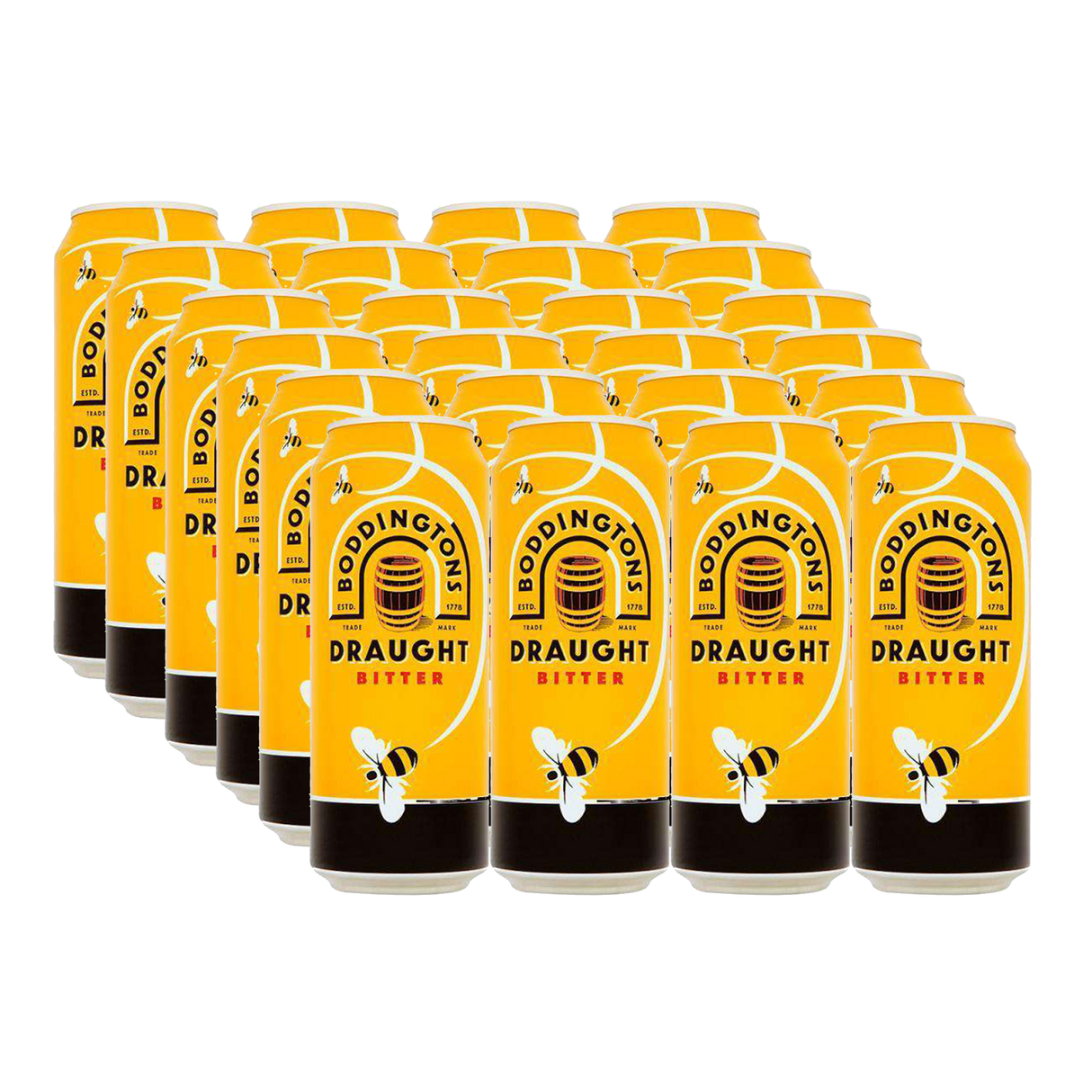 Boddingtons Draught Bitter Beer Cans 3.4% 440ml - 24 Cans