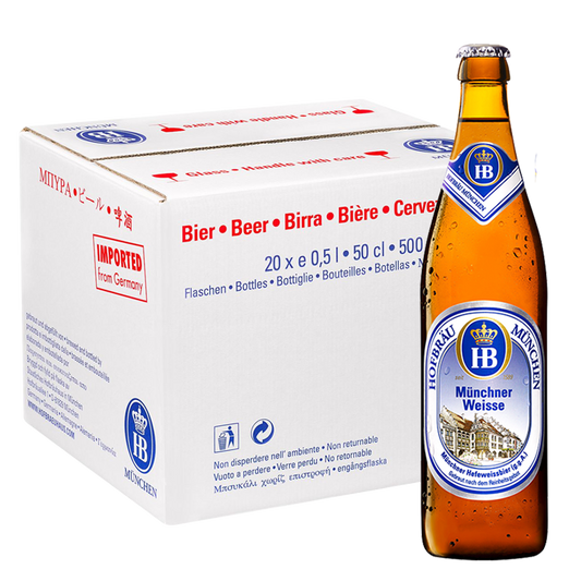 Hofbrau Münchner Weisse (Wheat Beer) 5.1% 500ml x 20 Units