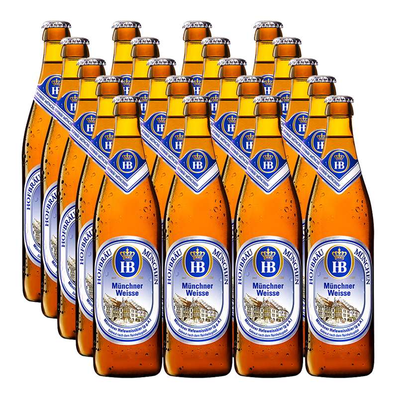 Hofbrau Münchner Weisse (Wheat Beer) 5.1% 500ml - 20 Pack