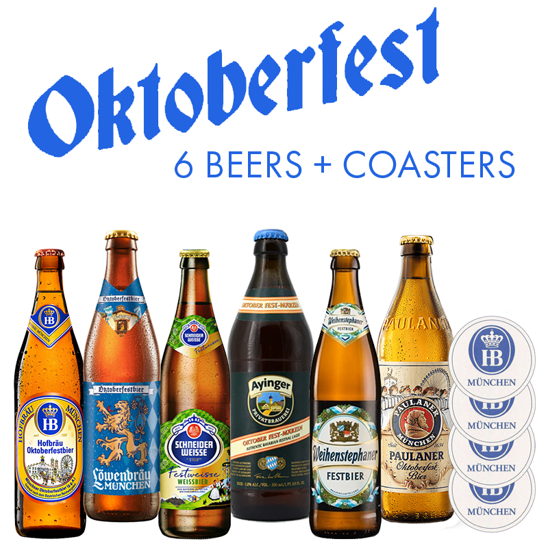 The Oktoberfest 6 Pack (Pre Order) 6 Beers + Coasters