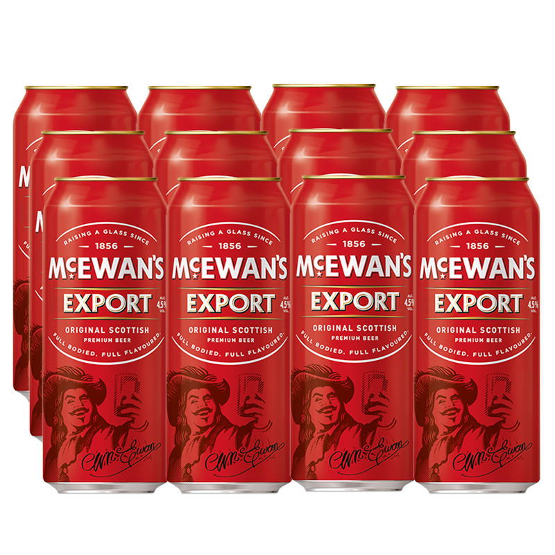 McEwan's Export Original Scottish Premium Beer Can 500ml - 12 Cans