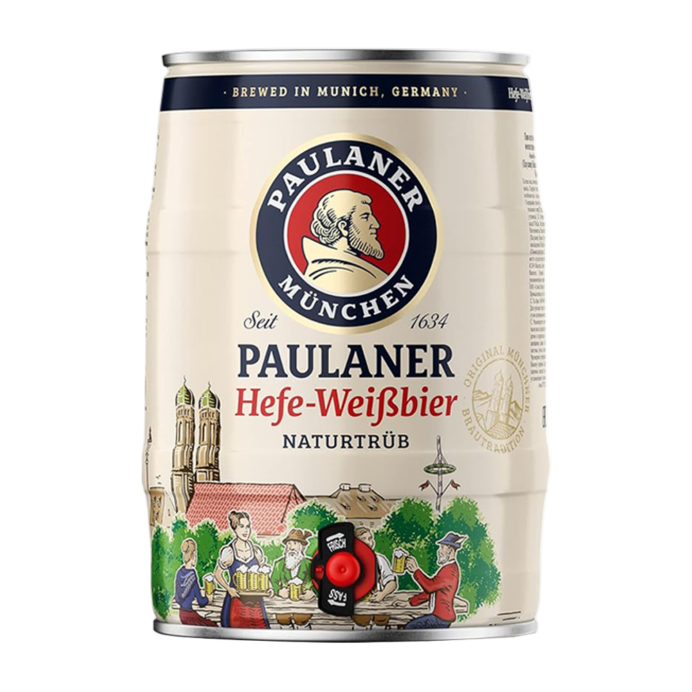 Paulaner Wheat Beer (Weissbier) 5.5% Mini Keg 5 Litre