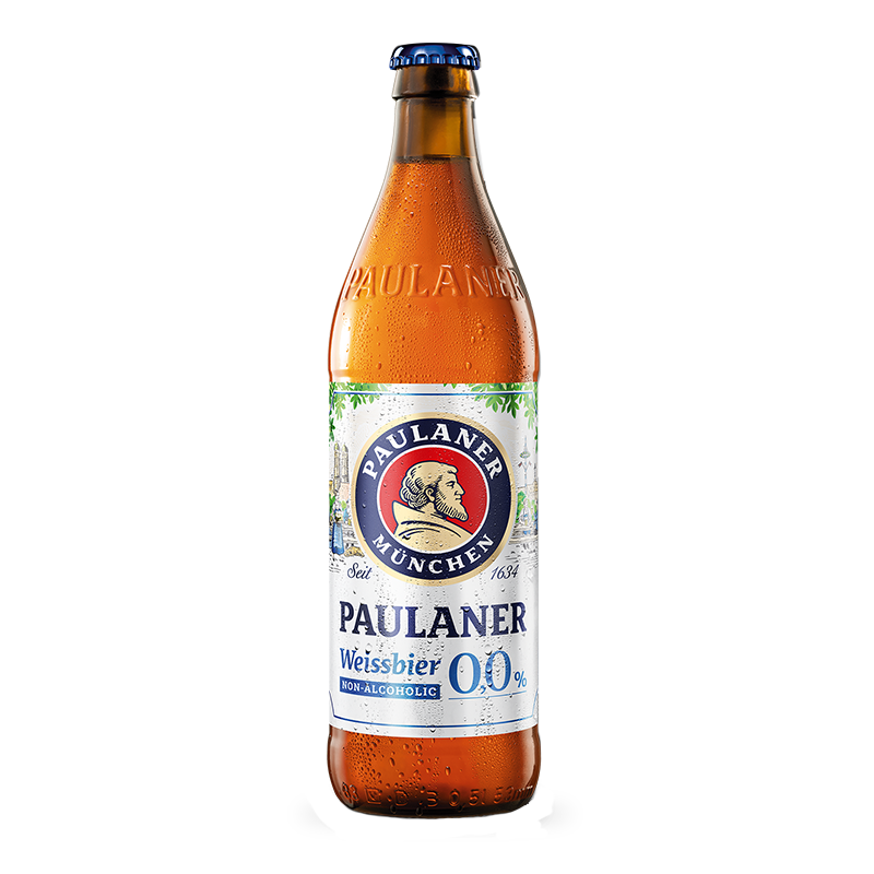 Paulaner Weissbier Non-Alcoholic 0.0% (Wheat Beer) 500ml - 20 Pack