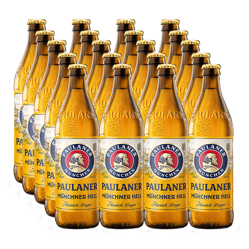 Paulaner Münchner Hell Munich Lager 4.9% 500ml - 20 Pack
