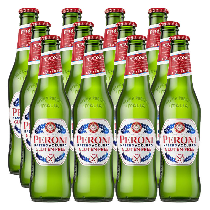 Peroni Nastro Azzurro Gluten Free 330ml - 12 Bottles