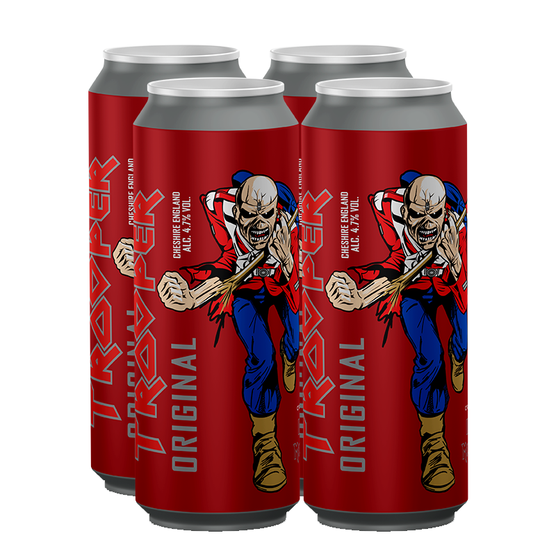 Robinsons Iron Maiden Trooper Original 4.7% 500ml Can - 4 Pack