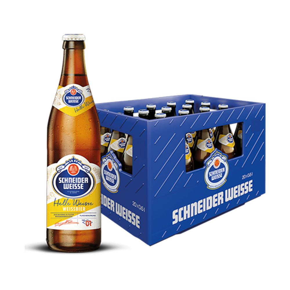 Schneider Weisse Tap 1 Helle Weisse Weissbier 4.9% 500ml - 20 Pack