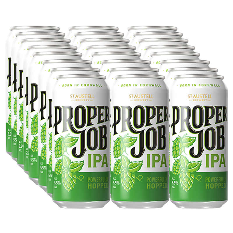 St Austell Proper Job Cornish IPA 5.5% 440ml Can - 24 Pack