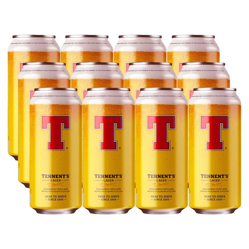 Tennent's Lager Can 500ml - 12 Cans