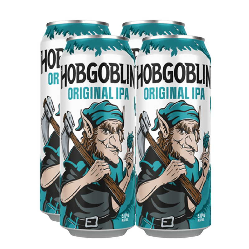 Wychwood Hobgoblin IPA 5.0% 500ml Can - 4 Pack